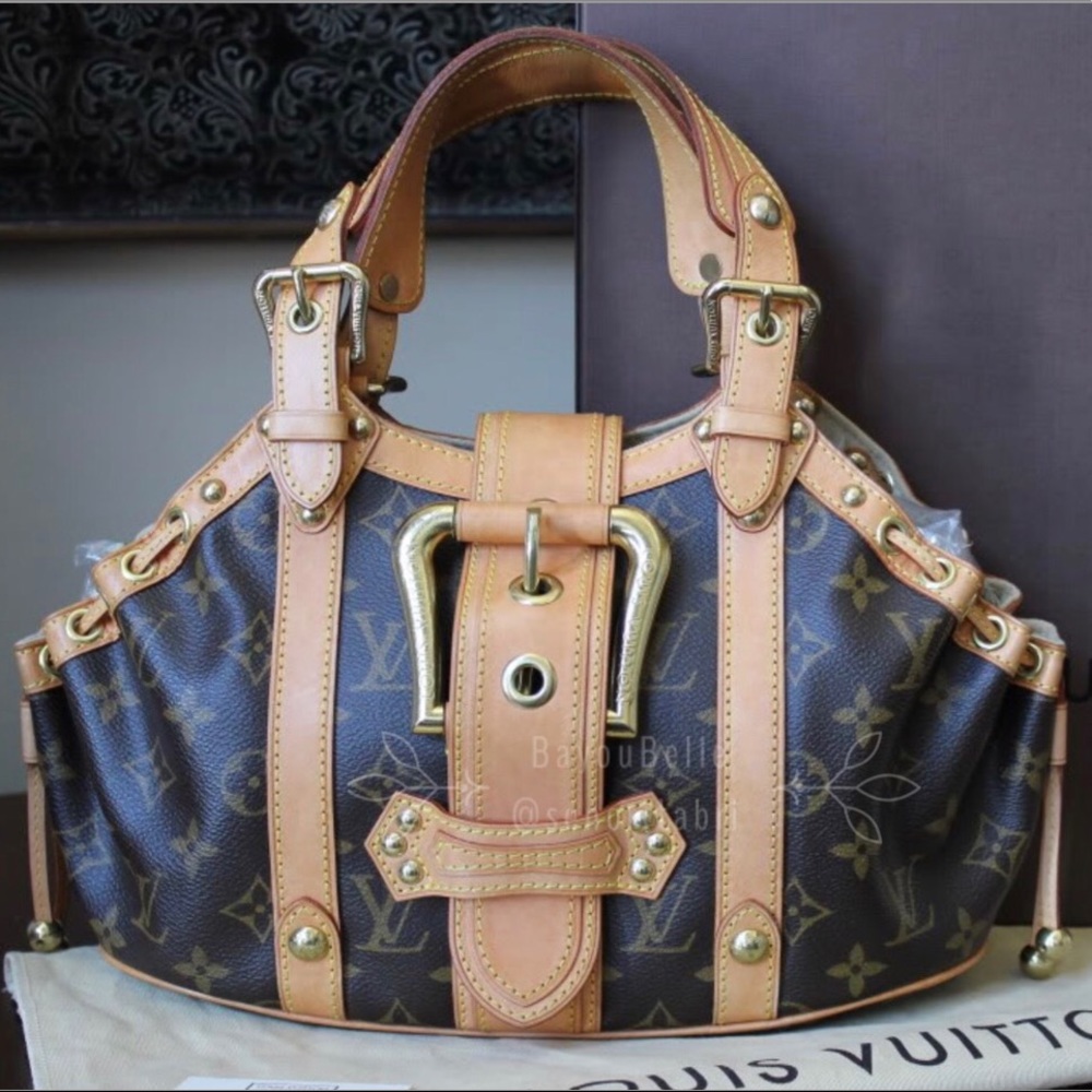 Auth Louis Vuitton Theda PM Monogram